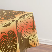 マクアモンステラ熱帯ハワイアンブレンドストライプの物 テーブルクロス (インサイチュ)