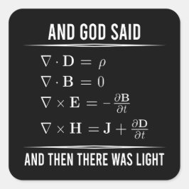 マクウェルズ方程式マックスウェル・マックスウェルの数学1BK1 スクエアシール