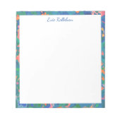 マクカラフルマリストBoho抽象芸術パーソナライズされた ノートパッド (正面)