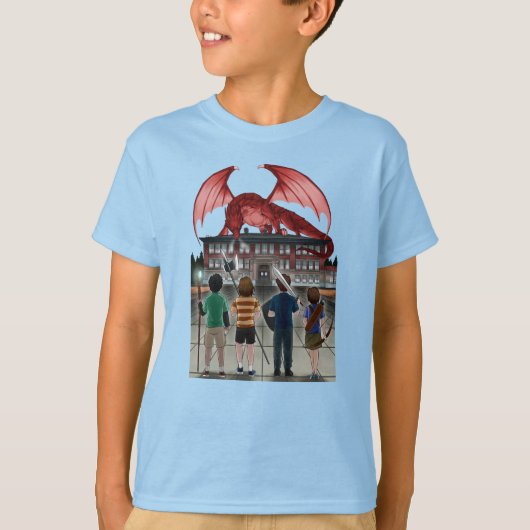 マクギルヴラダンディクラブNoテキストドラゴンワンサイド Tシャツ (正面)