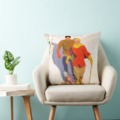 マククレランド・バークレイのスノーシューズを履く夫婦 クッション (椅子)