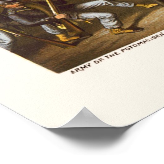 マククレラン将軍を示すアンティタムの戦い1862 ポスター (角)