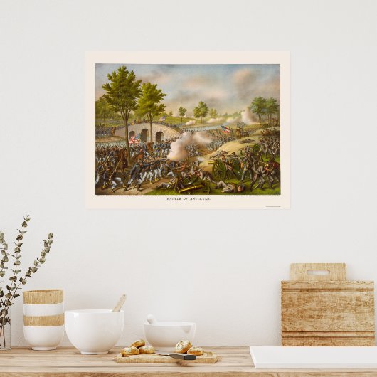 マククレラン将軍を示すアンティタムの戦い1862 ポスター (キッチン)