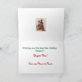 マクグレガークリスマスカードタータンチェック シーズンカード (内部)