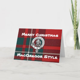 マクグレガークリスマスカードタータンチェック シーズンカード