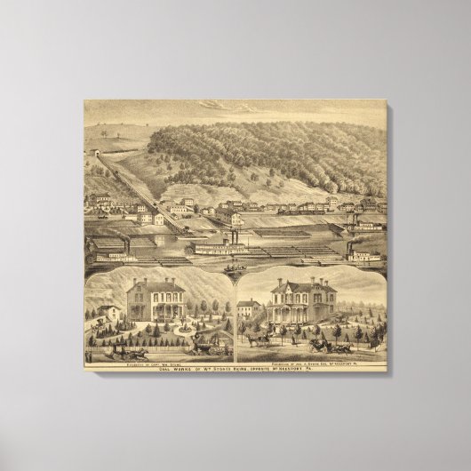 マクケポートペンシルバニア キャンバスプリント (正面)