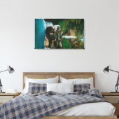 マクコードクレード滝オンコロンビアリバー キャンバスプリント (インサイチュ (寝室))