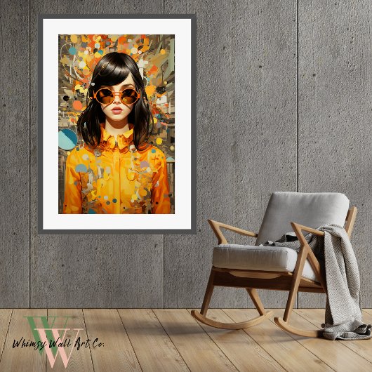 マクシマはっきりしたリスカラフルト女性ポートレート ポスター