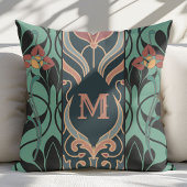 マクシマはっきりしたリストアールヌーボーモノグラム クッション