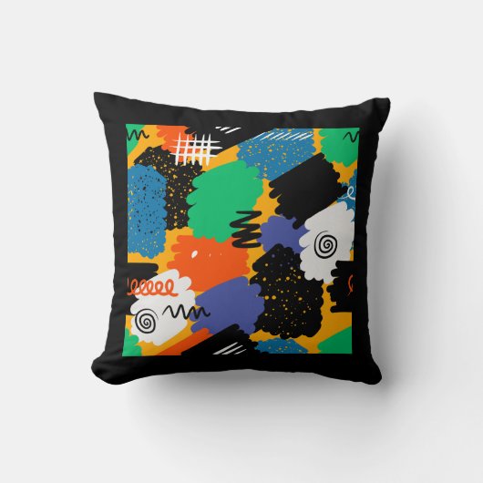 マクシマカラフルリストデザイン クッション (正面)