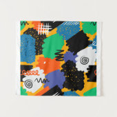 マクシマカラフルリストデザイン タペストリー (正面(横))