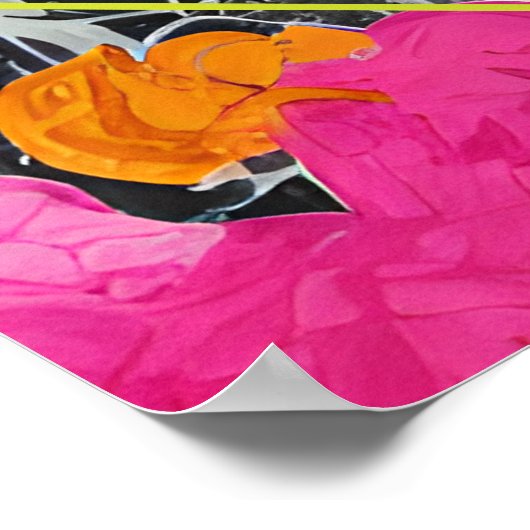 マクシマモダンリストのフローラ結婚の歓迎 ポスター (角)