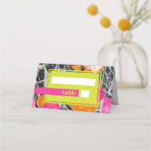 マクシマモダンリストのマルリ結婚ーフローラ プレイスカード (正面)