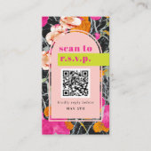 マクシマモダンリスト大理石結婚フローラ エンクロージャーカード (正面)