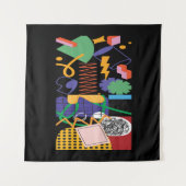 マクシマリストアートインスパイアデザイン タペストリー (正面)