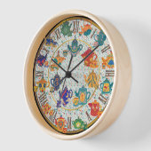 マクシマリストキッチンデコーティータイムカスタムコテージ 壁時計 (傾斜)