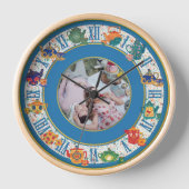 マクシマリストキッチンデコールヒッピー写真ANYイベント 壁時計 (正面)