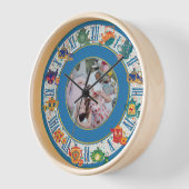 マクシマリストキッチンデコールヒッピー写真ANYイベント 壁時計 (傾斜)