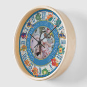 マクシマリストキッチンデコールヒッピー写真ANYイベント 壁時計 (傾斜)