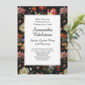 マクシマリストバロックフローラガーデン誕生日 招待状 (スタンド正面)