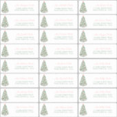 マクシマリストピンクボーブルズホリデーズカードアドレス シール (正面)