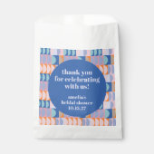 マクシマリストブルーパープルカスタムブライダルシャワー感謝してい フェイバーバッグ (正面)