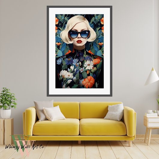 マクシマリストポートレートの色はっきりした付き ポスター