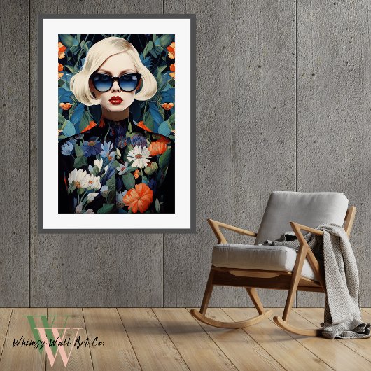 マクシマリストポートレートの色はっきりした付き ポスター