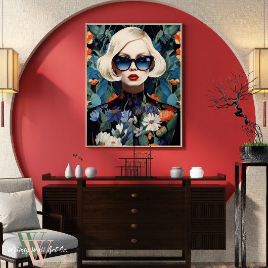 マクシマリストポートレートの色はっきりした付き ポスター