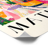 マクシマリストマティスプリント、コースタルデコール名門私立校風のワ ポスター (角)