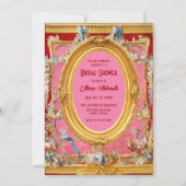 マクシマリストマリーアントワネットロココブライダルシャワー 招待状 (正面)