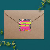 マクシマリストモダンマーブルフローラ スクエアシール