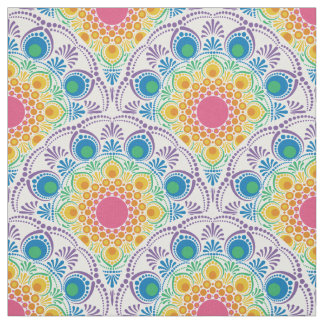 マクシマリストレインボーフローラ噴水アールデコ ファブリック