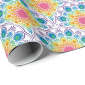 マクシマリストレインボーフローラ噴水アールデコ ラッピングペーパー (ロールコーナー)