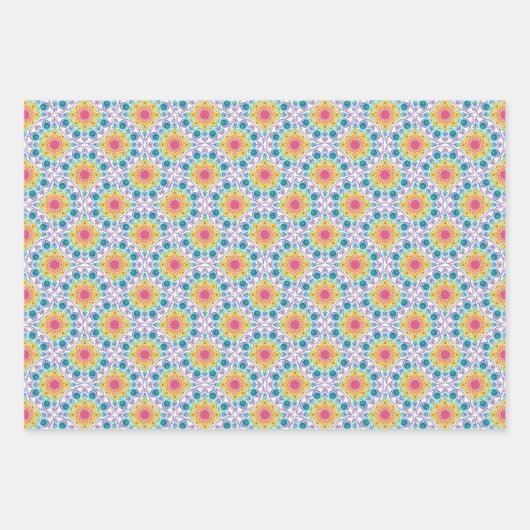 マクシマリストレインボーフローラ噴水デコファン ラッピングペーパーシート (正面)