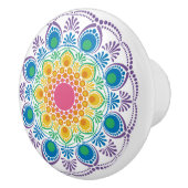 マクシマリストレインボーフローラ噴水ドットマンダラ セラミックノブ (右)