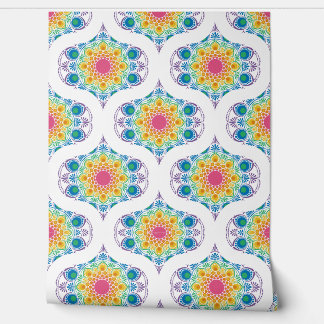 マクシマリストレインボーフローラ噴水レトロオギー 壁紙