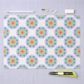 マクシマリストレインボーフローラ噴水水玉模様クラフト 薄葉紙 (クラフト)