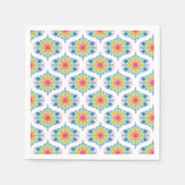 マクシマリストレインボーフローラ噴水70sオギー スタンダードカクテルナプキン (正面)