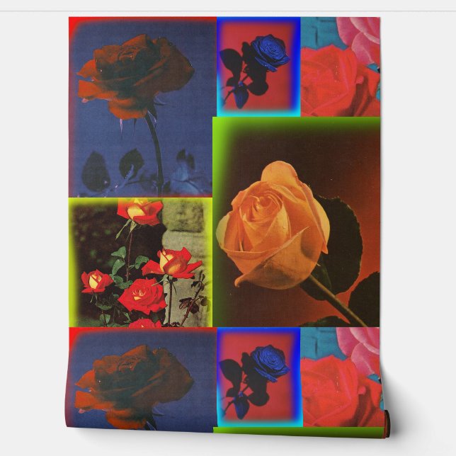 マクシマリストレトロバラ壁紙 壁紙 (ほどく)