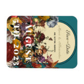 マクシマリスト宝石トーンウェディング日付を保存 マグネット (横)