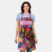 マクシマリスト熱帯フローラジャングル エプロン (着用した状態)