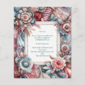 マクシマリスト結婚式招待状忙し装飾品 (裏面)