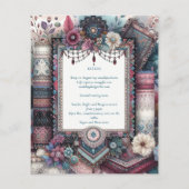 マクシマリスト結婚式招待状忙し装飾品 (裏面)