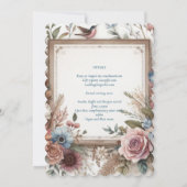 マクシマリスト結婚式招待状忙し装飾品 招待状 (裏面)