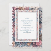 マクシマリスト結婚式招待状忙し装飾品 招待状 (裏面)