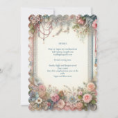 マクシマリスト結婚式招待状忙し装飾品 招待状 (裏面)