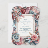 マクシマリスト結婚式招待状忙し装飾品 招待状 (裏面)