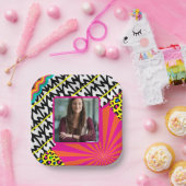 マクシマリスト誕生日写真パターカラフルン ペーパープレート (パーティー)