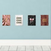 マクシマリストLeopard Print Wall Art - 4 – ピースはっきりした & (ウッドフロア)